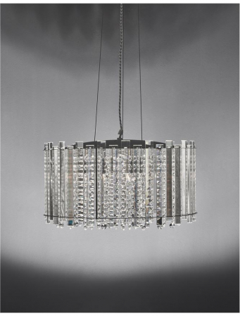 Lustra eleganta rotundă lux cu cristale Monti, din sticla, Ø 41 cm, 9046505 - Novaluce [1]