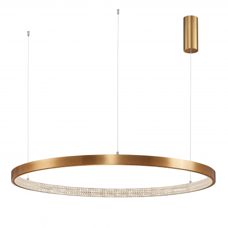 Lustre - Lustra eleganta rotunda aurie cu cristale Draha Ø40/60/80/110 cm, LED dimabil, 9285110 - Novaluce
