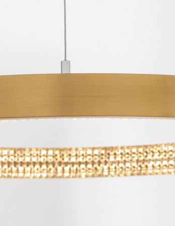 Lustra eleganta rotunda aurie cu cristale Draha Ø40/60/80/110 cm, LED dimabil, 9285401 - Novaluce [1]