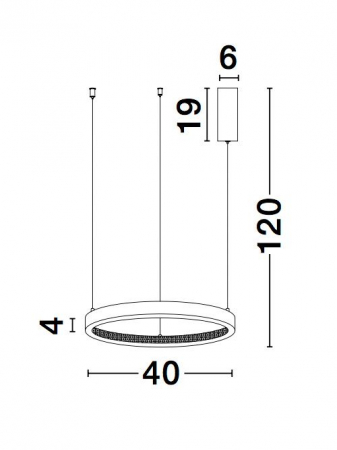 Lustra eleganta rotunda neagra cu cristale Draha Ø40/60/80/110 cm, LED dimabil, 9865110 - Novaluce [10]
