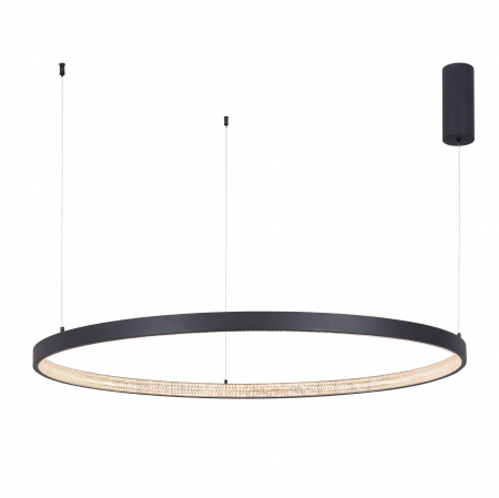 Lustre - Lustra eleganta rotunda neagra cu cristale Draha Ø40/60/80/110 cm, LED dimabil, 9865110 - Novaluce