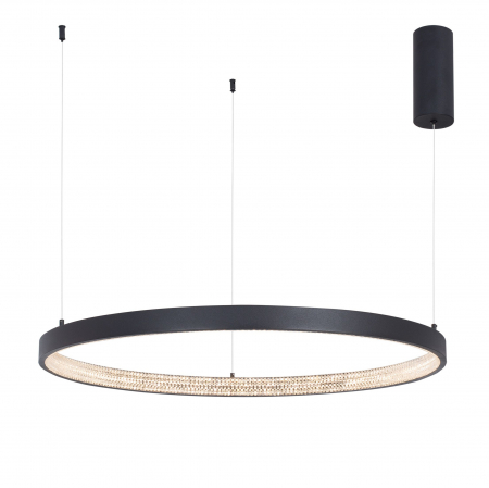 Lustre - Lustra eleganta rotunda neagra cu cristale Draha Ø40/60/80/110 cm, LED dimabil, 9865180 - Novaluce