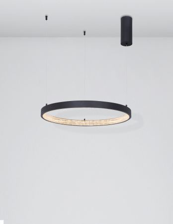 Lustra eleganta rotunda neagra cu cristale Draha Ø40/60/80/110 cm, LED dimabil, 9865110 - Novaluce [14]