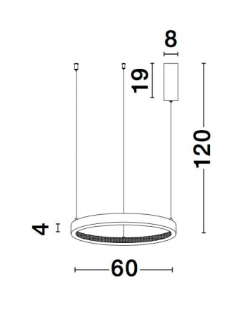 Lustra eleganta rotunda neagra cu cristale Draha Ø40/60/80/110 cm, LED dimabil, 9865110 - Novaluce [15]