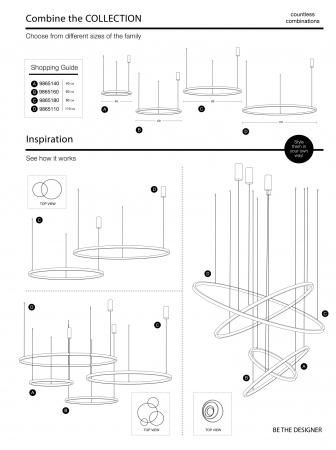 Lustra eleganta rotunda neagra cu cristale Draha Ø40/60/80/110 cm, LED dimabil, 9865110 - Novaluce [22]