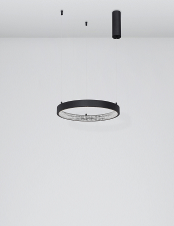 Lustra eleganta rotunda neagra cu cristale Draha Ø40/60/80/110 cm, LED dimabil, 9865110 - Novaluce [7]