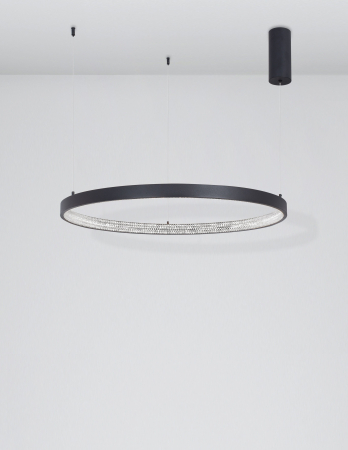 Lustra eleganta rotunda neagra cu cristale Draha Ø40/60/80/110 cm, LED dimabil, 9865110 - Novaluce [18]