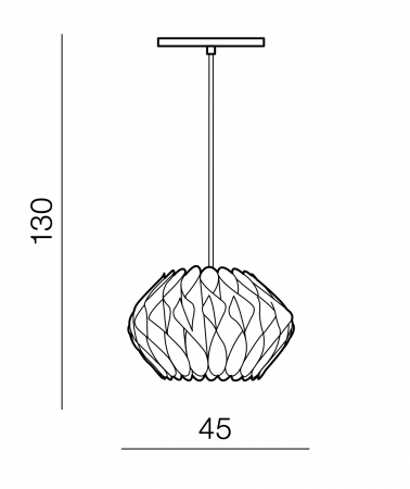 Lustra eleganta tip pendul bej/gri Asim 45/55 cm, design modern, AZ 2381 - Azzardo [5]