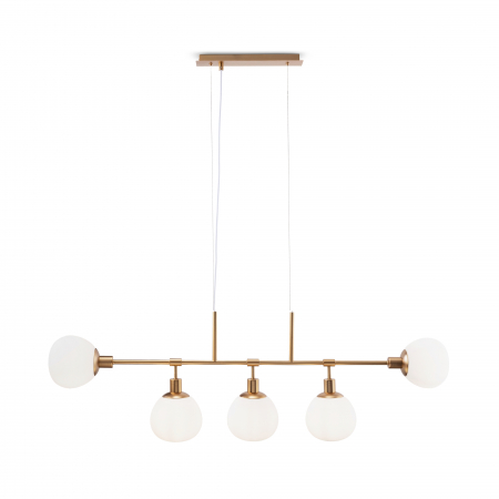 Lustra Erich MOD221-PL-05-G, 5xE14, alba+aurie, IP20, Maytoni [0]