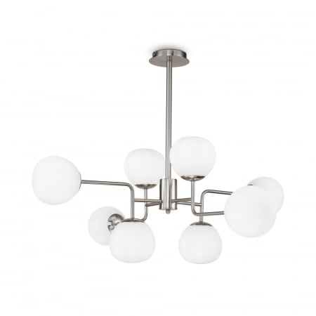 Lustre - Lustra Erich MOD221-PL-08-N, 8xE14, alba+nichel, IP20, Maytoni