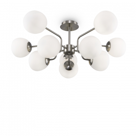 Lustre - Lustra Erich MOD221PL-10N, 10xE14, alba+nichel, IP20, Maytoni