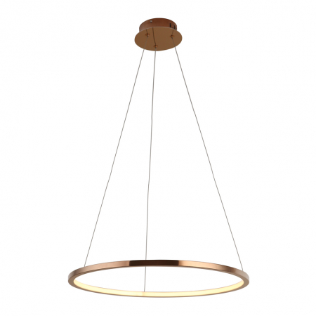Lustre - Lustra finisaj cupru LED dimabil Senia Ø 50 cm metal/acril inaltime reglabila, P0243D - Maxlight