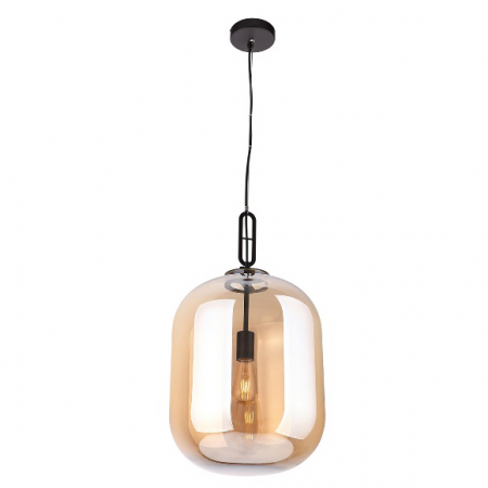 Lustre - Lustra finisaj sampanie tip pendul Jeremi Ø 30 cm metal/sticla, inaltime reglabila, P0299 - Maxlight