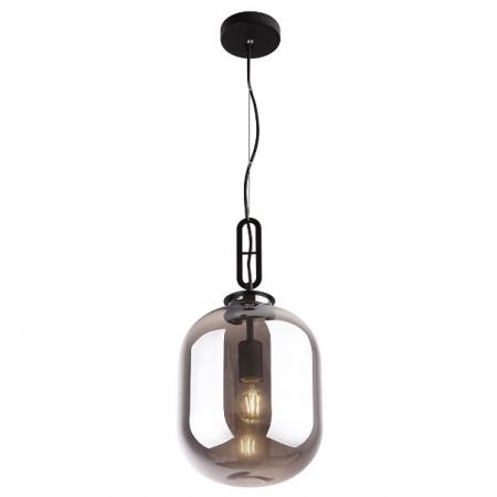 Promotii - Lustra fumurie tip pendul Jeremi Ø 24 cm metal/sticla, inaltime reglabila, P0296 - Maxlight
