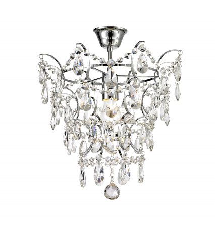 Lustre - Lustra glam design modern FUSION 40 cm metal / cristale, 003064-008339 - Zumaline