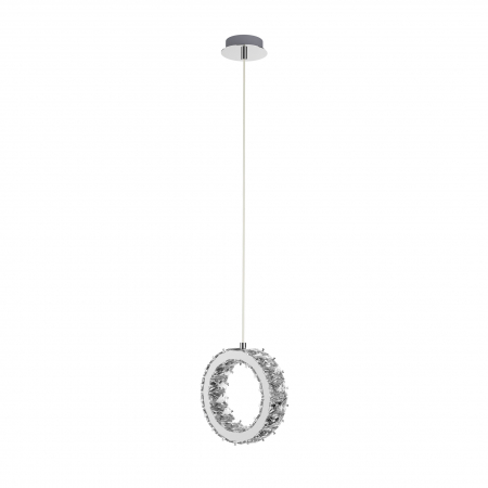 Lustre - Lustra glam LED design modern PLATT 20 cm metal / cristal / otel inoxidabil, 003064-009086 - Zumaline