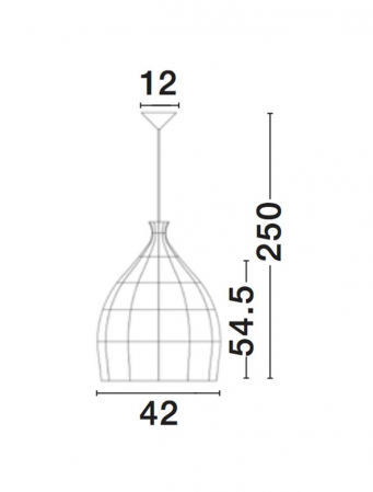 Lustra gri tip pendul premium Marga, din ratan, Ø 42 cm, inaltime reglabila, 9586702 - Novaluce [12]