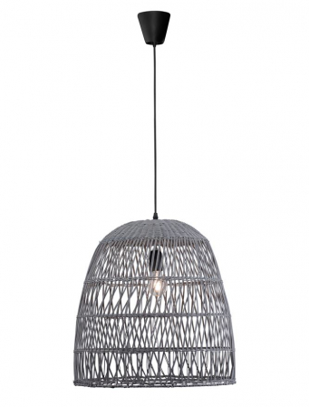 Lustra gri tip pendul premium Marga, din ratan, Ø 46,5 cm, inaltime reglabila, 9586671 - Novaluce [2]