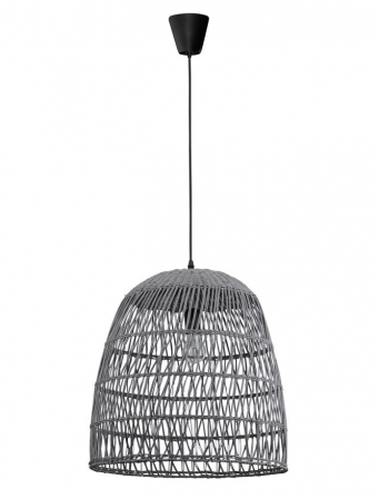 Lustra gri tip pendul premium Marga, din ratan, Ø 46,5 cm, inaltime reglabila, 9586671 - Novaluce [4]