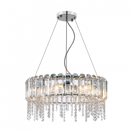 Lustre - Lustra Hail MOD097PL-08CH, 8xE14, crom+transparenta, IP20, Maytoni