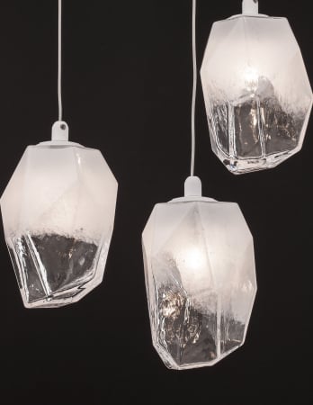 Lustra Ice cu 5 pendule forma cub gheata, 5xG9, sticla gradient, 9160235 - Novaluce [4]