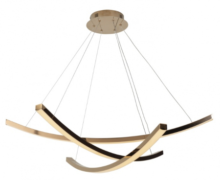 Lustra iluminare LED dimabila finisaj cupru Gezzo Ø 106 cm otel inoxidabil/acril, P0312D - Maxlight [1]