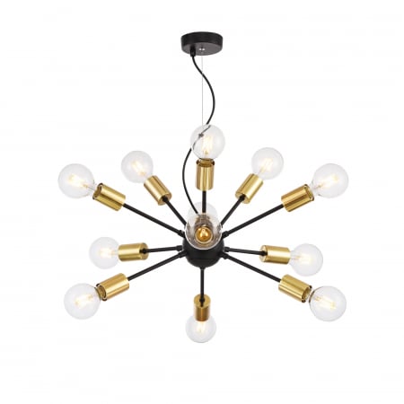 Lustre - Lustra Jackson T546PL-12B, 12xE27, neagra, IP20, Maytoni
