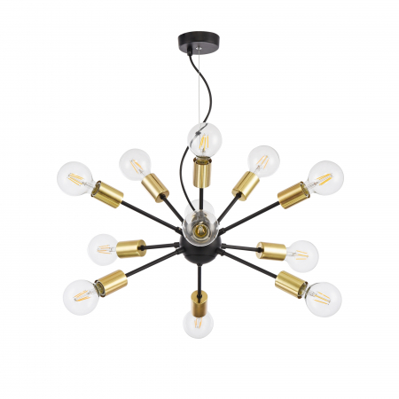 Lustra Jackson T546PL-12B, 12xE27, neagra, IP20, Maytoni [2]