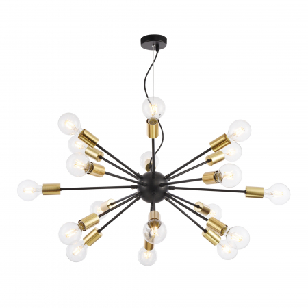 Lustre - Lustra Jackson T546PL-18B, 18xE27, neagra, IP20, Maytoni