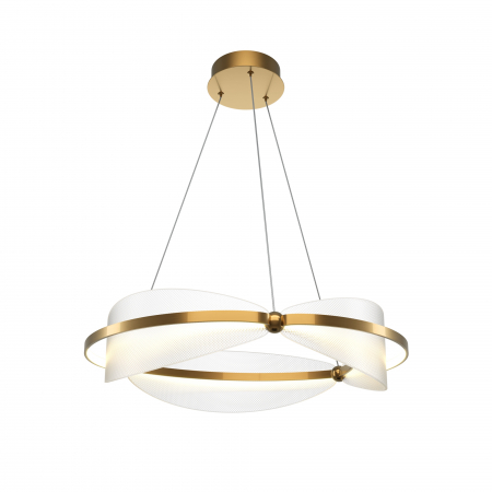 Lustre - Lustra LED Breeze MOD281PL-L45BS3K, 45W, 2700lm, lumina calda, IP20, aurie+transparenta, Maytoni