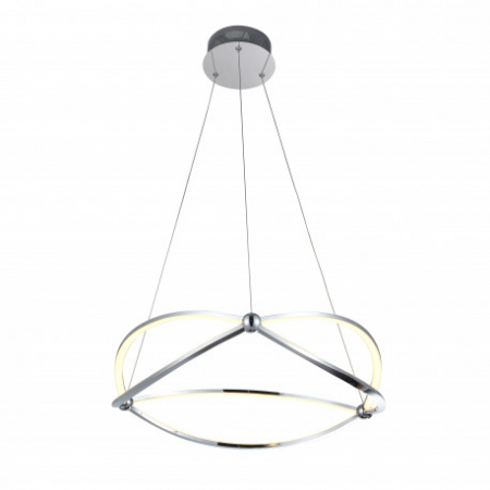 Lustra LED crom/aur roz Diama Ø 57 cm, metal, inaltime reglabila, 757232 - Schuller [4]