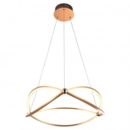Lustre - Lustra LED crom/aur roz Diama Ø 57 cm, metal, inaltime reglabila, 757232 - Schuller