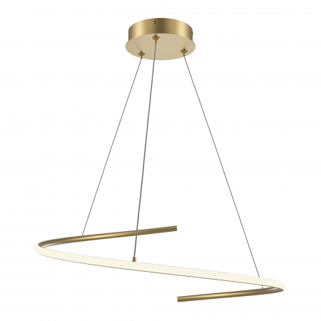 Lustre - Lustra LED Curve MOD242PL-L33BSK, 31W, 2100lm, lumina calda+neutra, IP20, aurie, Maytoni