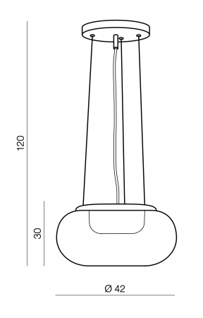 Lustra LED design modern Baloh 42x42 cm, sticla finisaj crom/cupru, AZ 3160 - Azzardo [3]