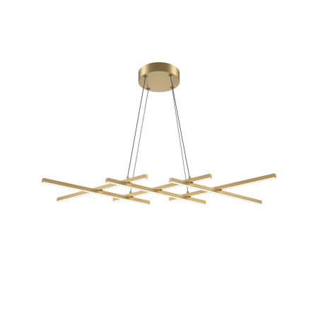 Lustre - Lustra LED Halo MOD244PL-L50BSK, 40W, 800lm, lumina calda+neutra, IP20, aurie, Maytoni