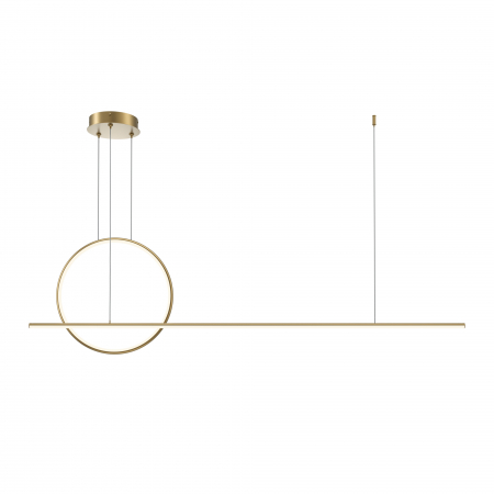 Lustre - Lustra LED Halo MOD247PL-L49BSK, 40W, 2100lm, lumina calda, IP20, aurie, Maytoni