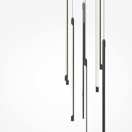 Lustra LED Light Stick MOD236PL-L54B3K, dimabila, 46W, 3350lm, lumina calda, IP20, neagra, Maytoni [2]