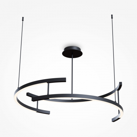 Lustre - Lustra LED Line MOD054PL-L52B3K, 52W, 2000lm, lumina calda, IP20, neagra, Maytoni