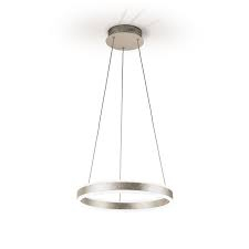 Lustra LED lux rotunda aurie/argintie Linet, Ø 50 cm, metal, inaltime reglabila, 831940 - Schuller [7]