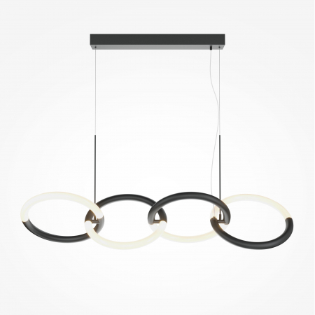 Lustre - Lustra LED Node MOD165PL-L40B3K, 40W, 2600lm, lumina calda, IP20, neagra+alba, Maytoni