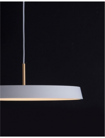Lustra LED premium disc rotund metal Steen diverse culori, Ø 50 cm, inaltime reglabila, 910622 - Novaluce [9]