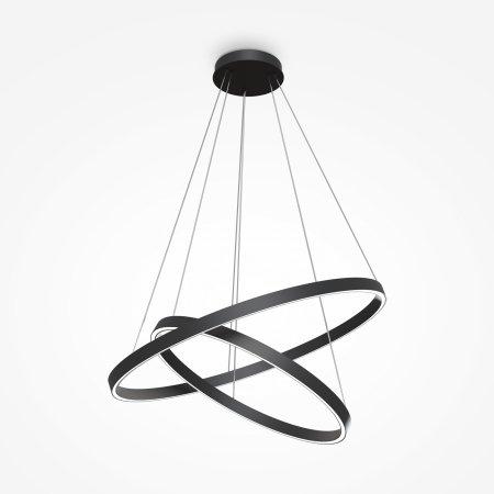 Produse - Lustra LED Rim MOD058PL-L74B4K, 88W, 3000lm, lumina neutra, IP20, neagra, Maytoni