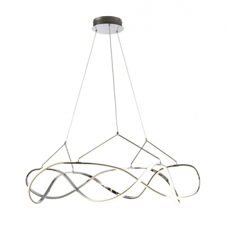 Lustre - Lustra LED rotunda lux crom Cosete Ø 80/110 cm, metal, inaltime reglabila, 763950 - Schuller