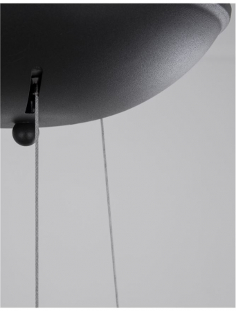 Lustra LED rotunda neagra/alba Ella Ø 45 cm, pendul metal, inaltime reglabila, 9077882 - Novaluce [17]
