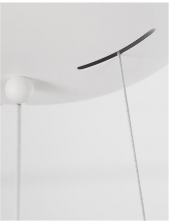 Lustra LED rotunda neagra/alba Ella Ø 45 cm, pendul metal, inaltime reglabila, 9077882 - Novaluce [7]