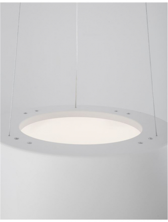 Lustra LED rotunda neagra/alba Ella Ø 45 cm, pendul metal, inaltime reglabila, 9077882 - Novaluce [6]