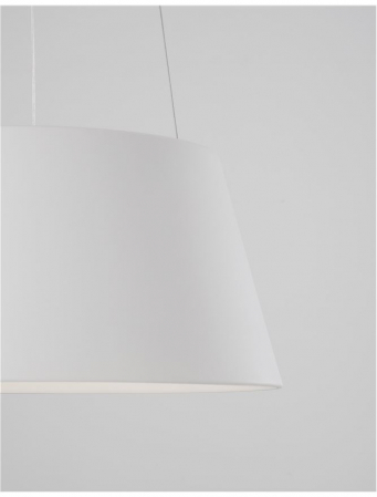 Lustra LED rotunda neagra/alba Ella Ø 45 cm, pendul metal, inaltime reglabila, 9077882 - Novaluce [5]