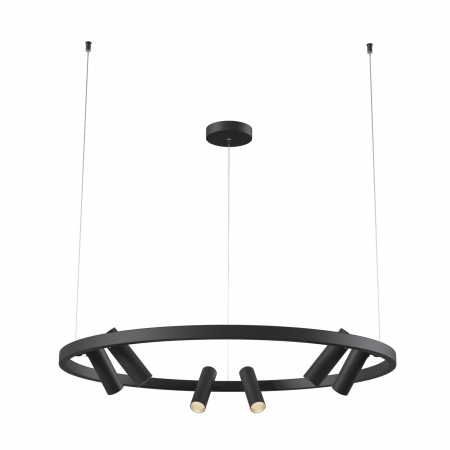 Lustra LED Satellite MOD102PL-L42B, 42W, 3800lm, lumina calda, IP20, neagra, Maytoni [2]