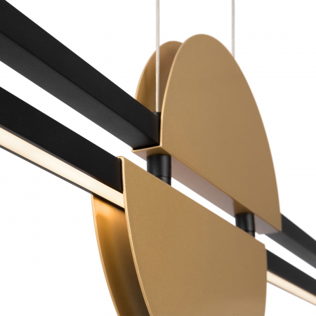 Lustra LED Skyline MOD179PL-L26BS4K, 26W, 900lm, lumina neutra, IP20, neagra+aurie, Maytoni [2]