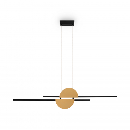Lustra LED Skyline MOD179PL-L26BS4K, 26W, 900lm, lumina neutra, IP20, neagra+aurie, Maytoni [1]